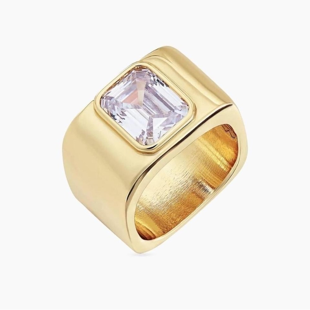 Celeste Starre Cape Town Purple Gold Ring - Unique, Chunky, Gold, Cool Girl